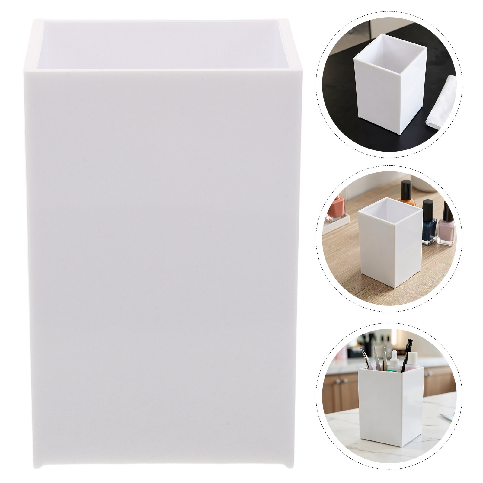 Tech Accessories Storage - Keranjang Penyimpanan Organizer Kuku Putih untuk