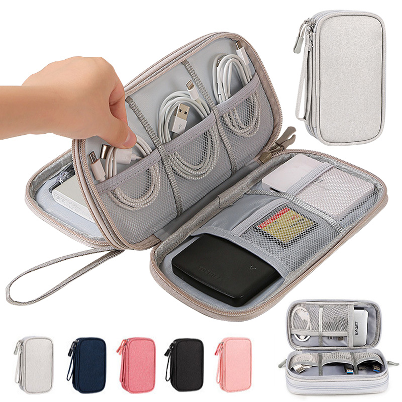Tech Accessories Case - Tas Penyimpanan Digital Portabel Multi-Warna untuk
