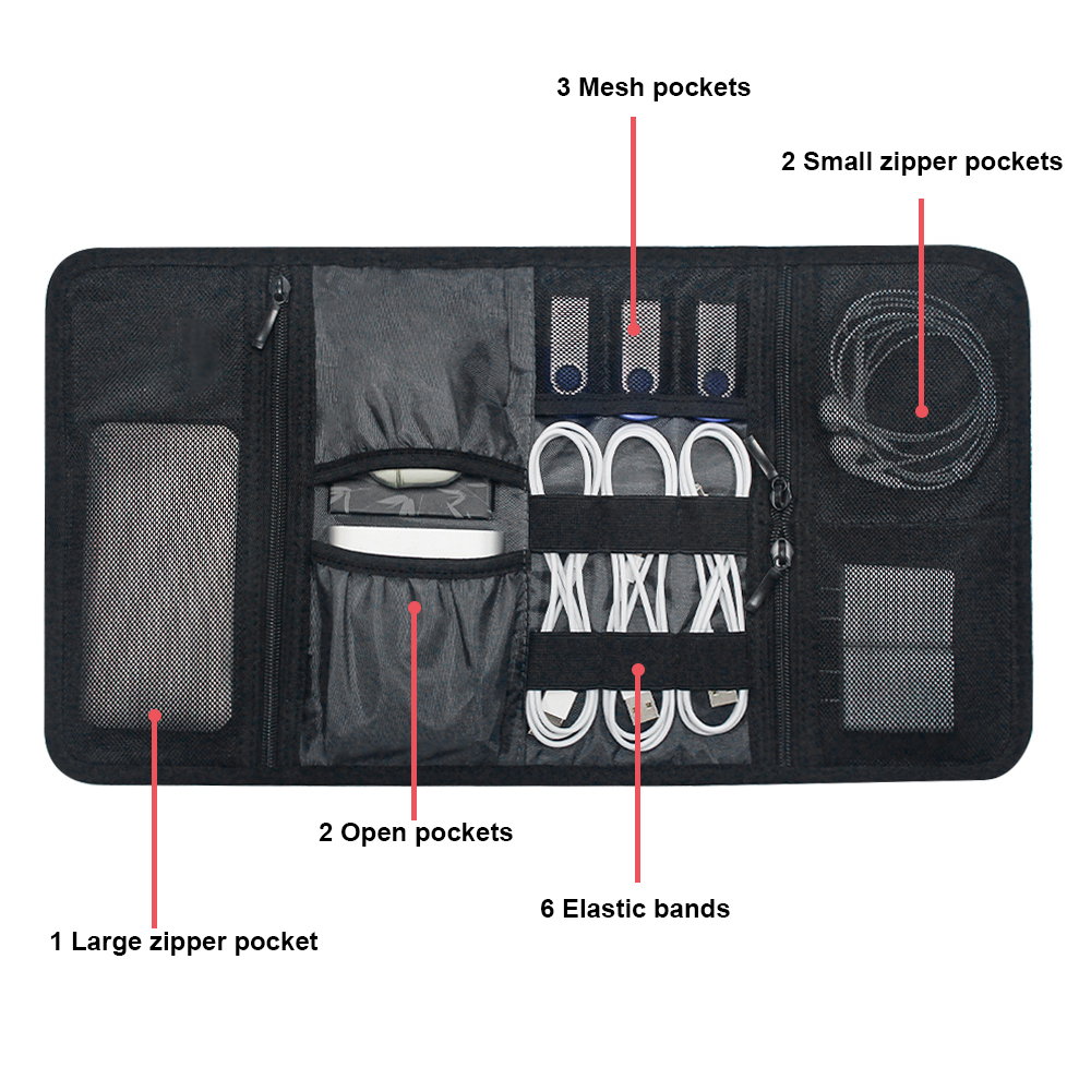 Tas Organizer Teknologi Tempat - Tech Accessories Case ulasan dan harga