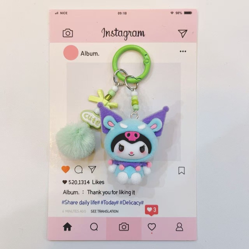 Gantungan Kunci Resin Figur Ku - Kawaii Tech Accessories ulasan dan harga