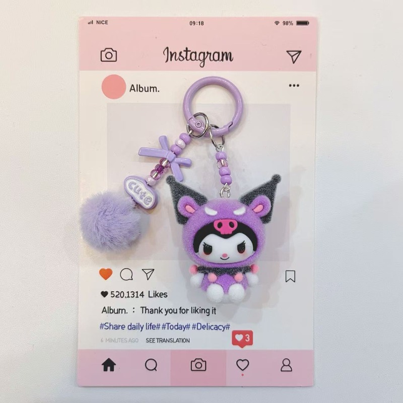 Gantungan Kunci Resin Figur Ku - Kawaii Tech Accessories ulasan dan harga