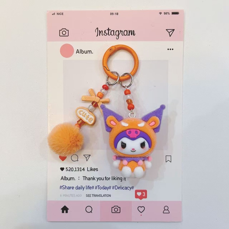 Gantungan Kunci Resin Figur Ku - Kawaii Tech Accessories ulasan dan harga